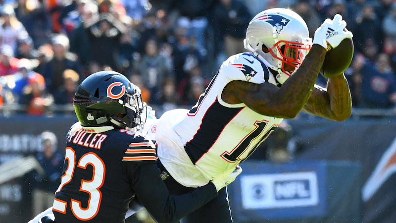 Patriots wide receiver Josh Gordon