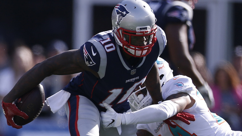 Patriots wide receiver Josh Gordon
