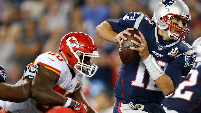 Chiefs outside linebacker Justin Houston, Patriots quarterback Tom Brady
