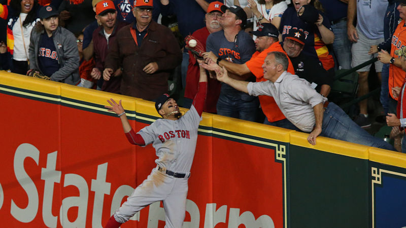 Boston Red Sox right fielder Mookie Betts