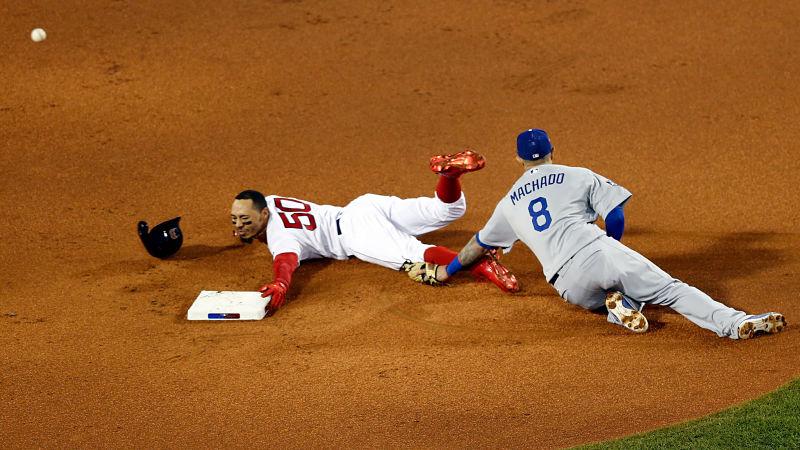 Boston Red Sox outfielder Mookie Betts and Los Angeles Dodgers shortstop Mookie Betts