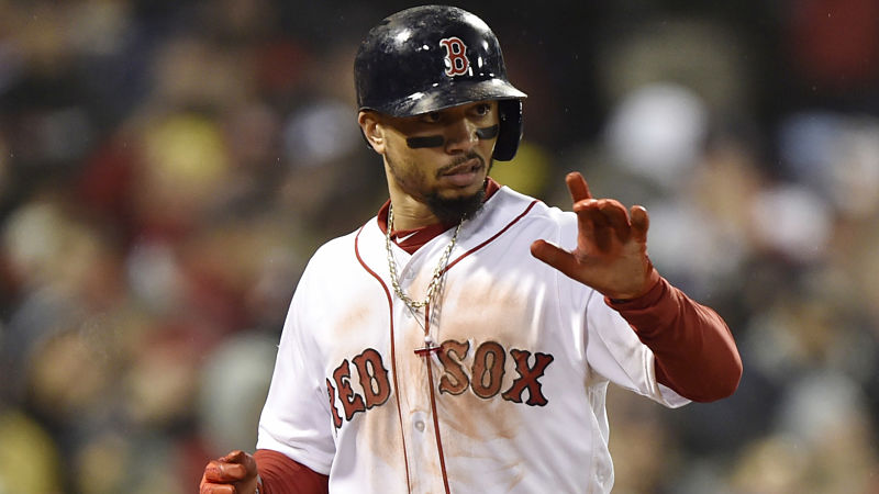 Boston Red Sox outfielder Mookie Betts