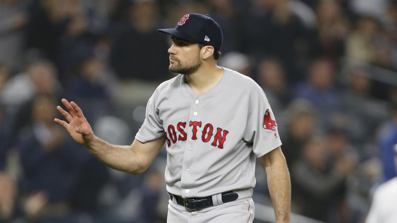 Boston Red Sox pitcher Nathan Eovaldi