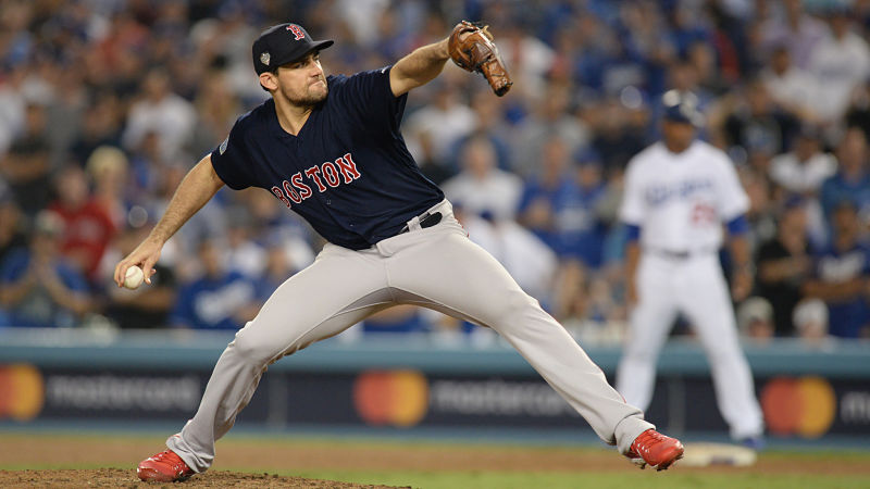 Boston Red Sox pitcher Nathan Eovaldi
