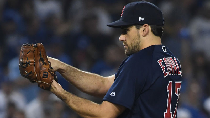 Boston Red Sox pitcher Nathan Eovaldi
