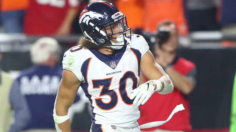 Broncos running back Phillip Lindsay