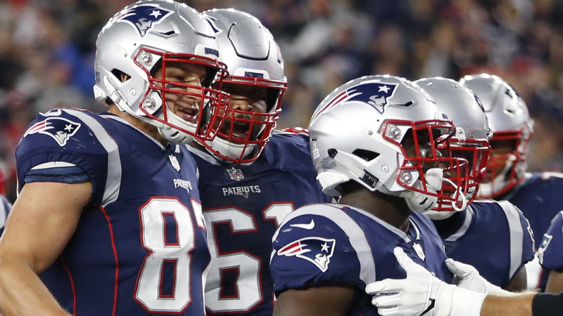 Rob Gronkowski and Sony Michel