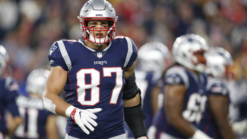 Patriots tight end Rob Gronkowski