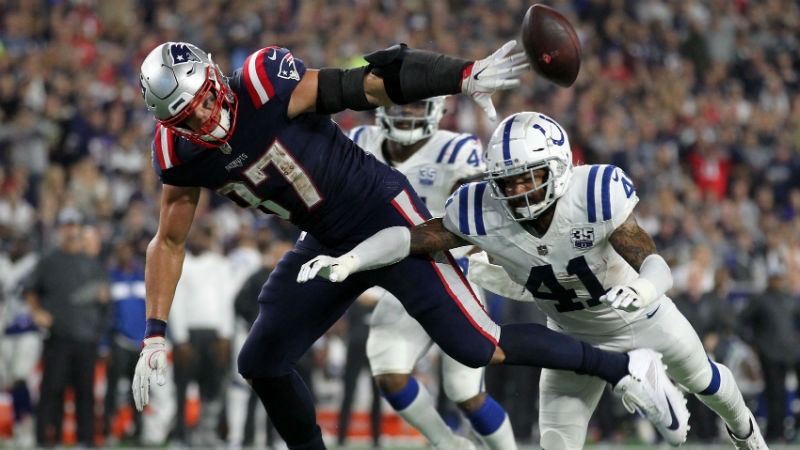 New England Patriots tight end Rob Gronkowski