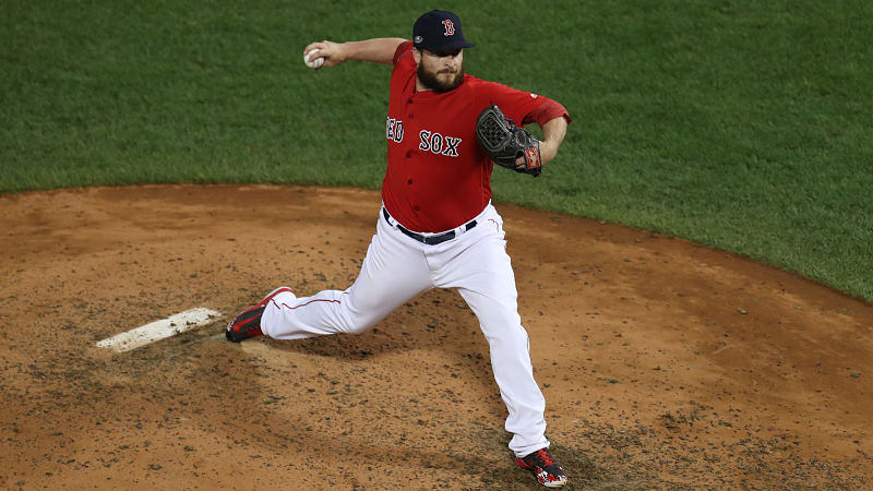 Boston Red Sox pitcher Ryan Brasier
