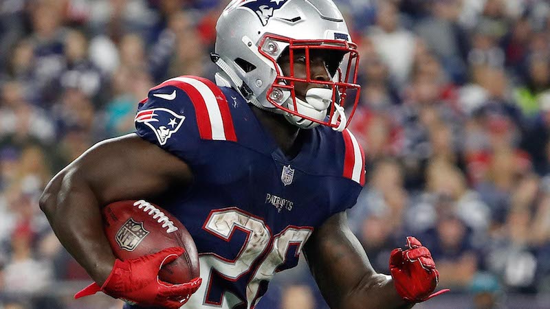 Patriots running back Sony Michel