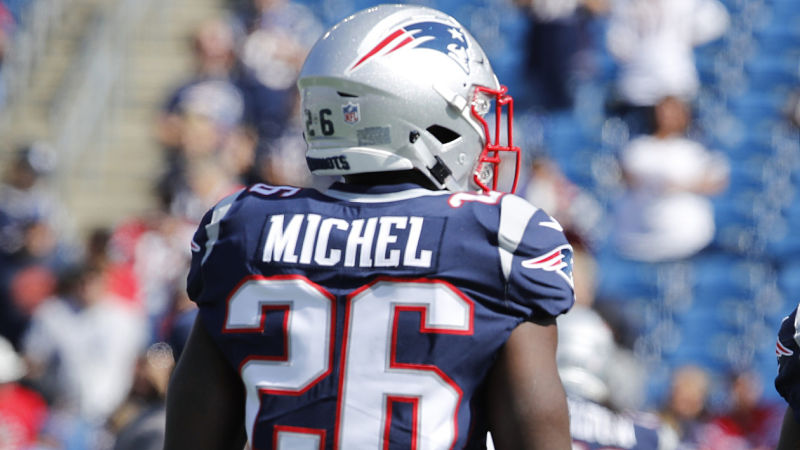 New England Patriots running back Sony Michel