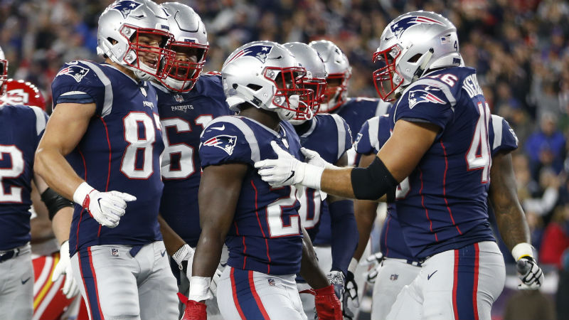New England Patriots running back Sony Michel