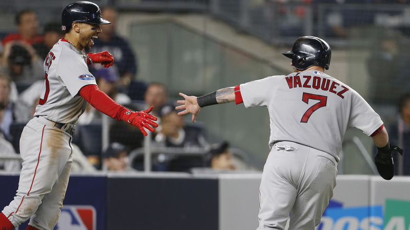 Mookie Betts, Christian Vazquez