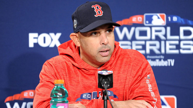 Boston Red Sox manager Alex Cora