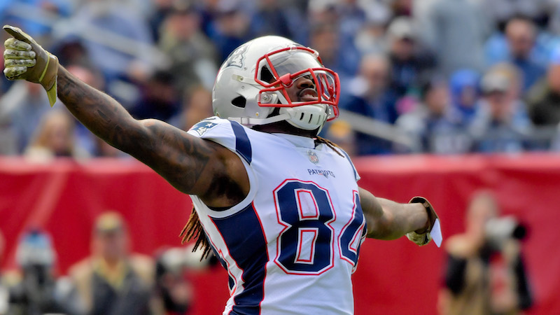 Patriots wide receiver Cordarrelle Patterson
