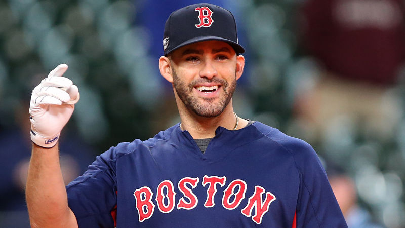 Boston Red Sox outfielder J.D. Martinez