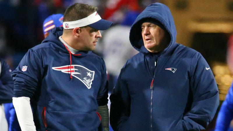 New England Patriots offensive coordinator Josh McDaniels