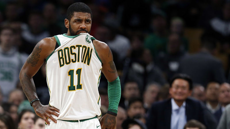 Boston Celtics point guard Kyrie Irving