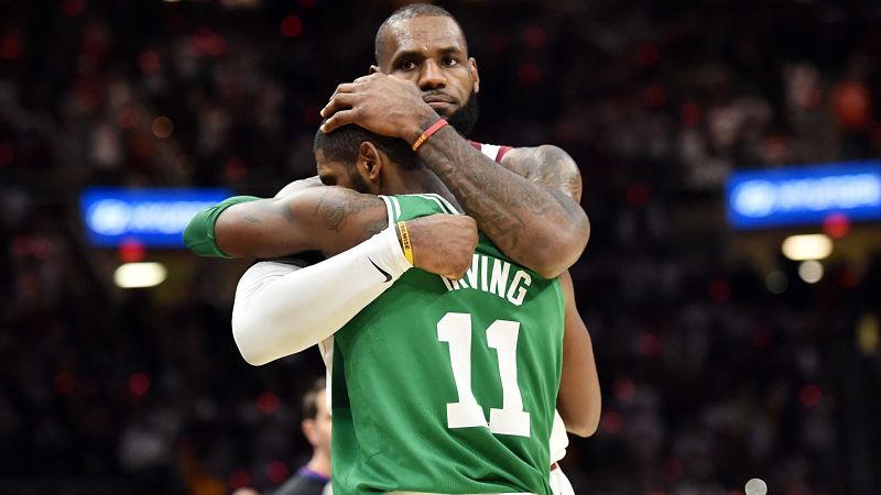 Los Angeles Lakers' LeBron James And Brooklyn Nets' Kyrie Irving