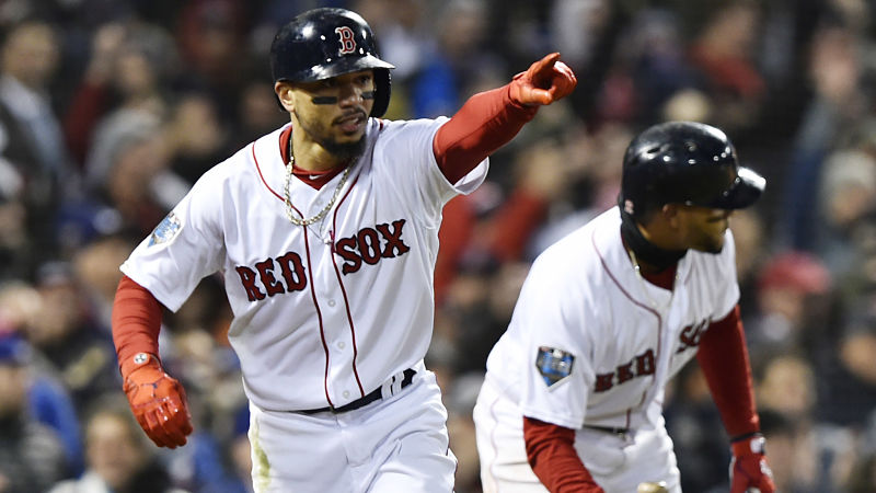 Boston Red Sox outfielder Mookie Betts