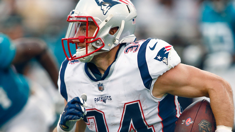 Patriots running back Rex Burkhead