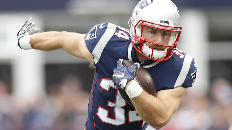 Patriots running back Rex Burkhead