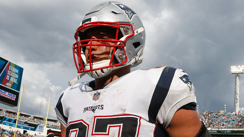 New England Patriots tight end Rob Gronkowski