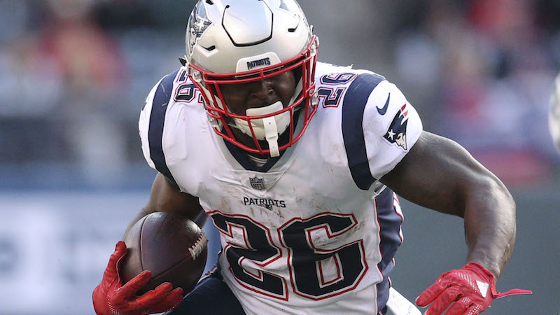 Patriots running back Sony Michel