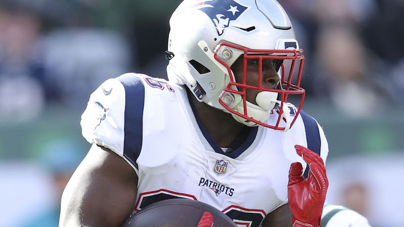 Patriots running back Sony Michel
