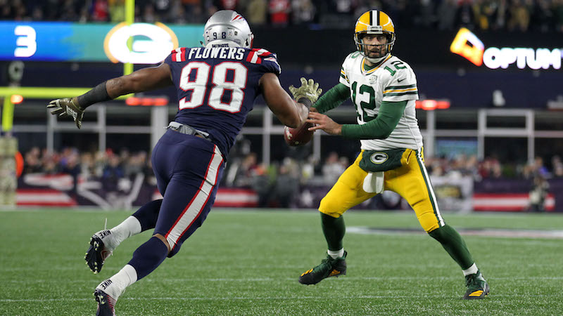 Patriots defensive end Trey Flowers