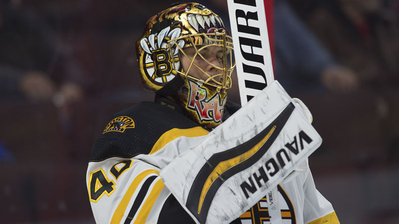 Boston Bruins goalie Tuukka Rask
