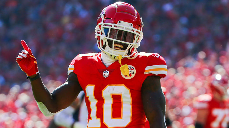 Kansas City Chiefs receiver Tyreek Hill