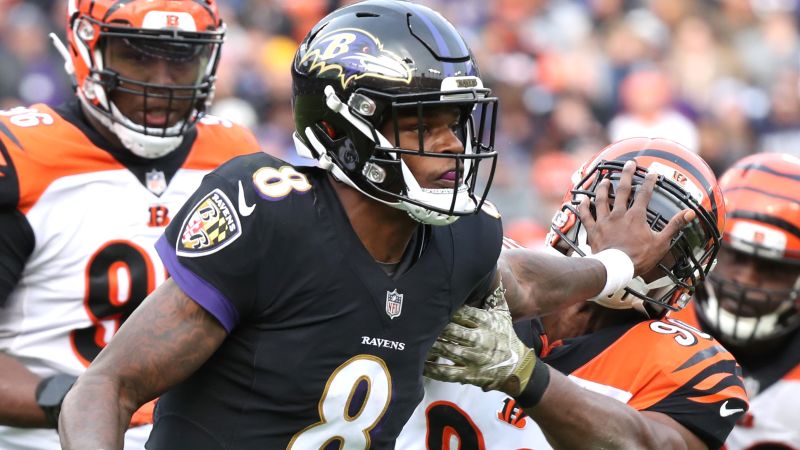 Lamar Jackson Stiff Arm