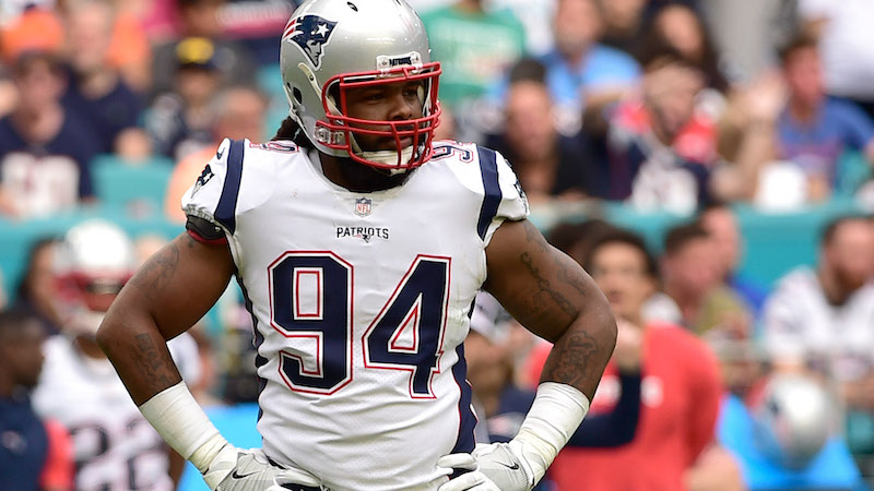 Patriots defensive end Adrian Clayborn