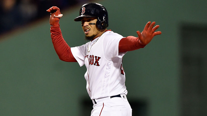 Boston Red Sox outfielder Mookie Betts