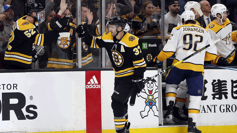 Boston Bruins Center Patrice Bergeron