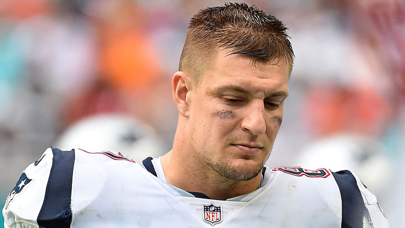 New England Patriots tight end Rob Gronkowski