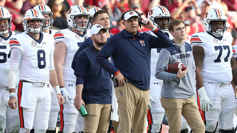 Auburn head coach Gus Malzahn