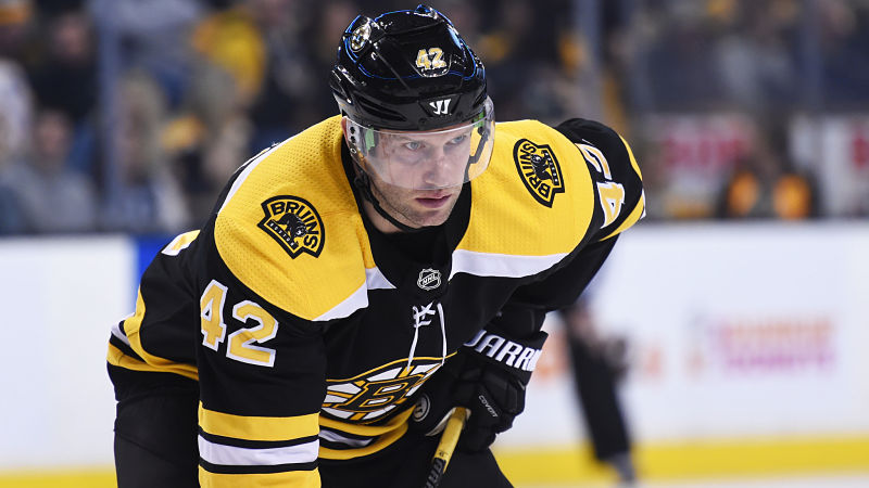 Boston Bruins forward David Backes