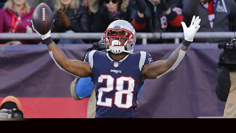 New England Patriots running back James White