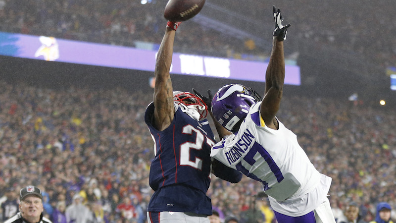 Patriots cornerback JC Jackson