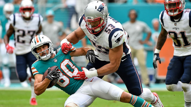 New England Patriots middle linebacker Kyle Van Noy