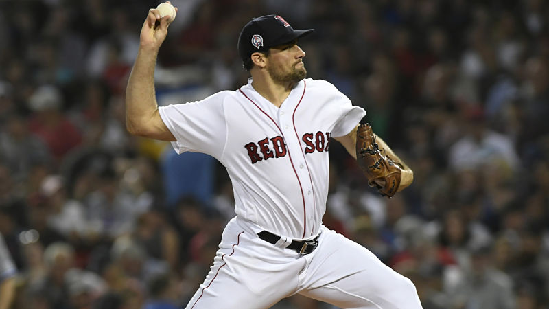Boston Red Sox pitcher Nathan Eovaldi