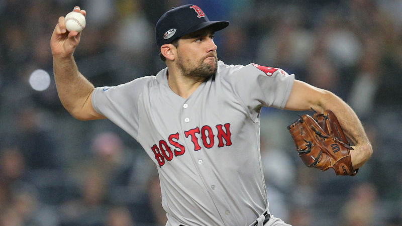 Boston Red Sox pitcher Nathan Eovaldi