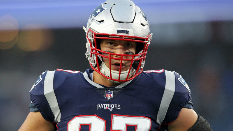 New England Patriots tight end Rob Gronkowski