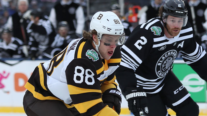 Boston Bruins winger David Pastrnak