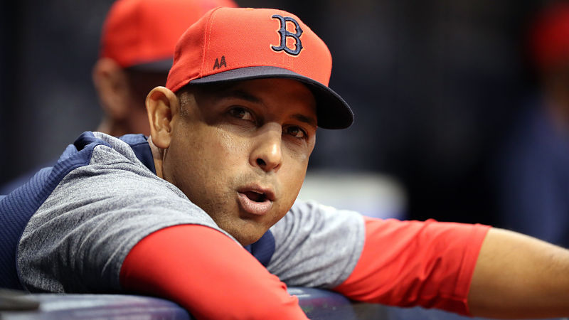 Boston Red Sox manager Alex Cora