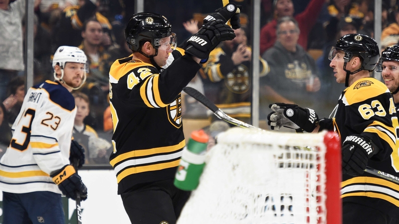 Boston Bruins Wingers Brad Marchand And David Backes