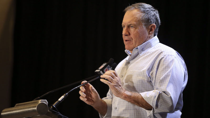 Patriots head coach Bill Belichick